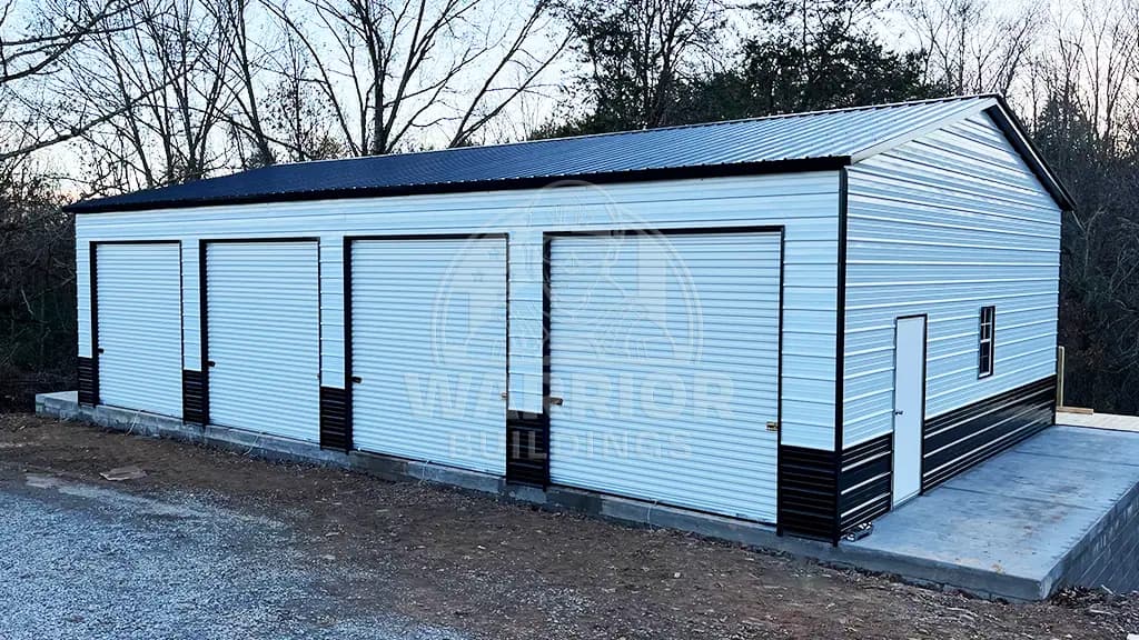 30x45x10 Four Car Side Entry Garage