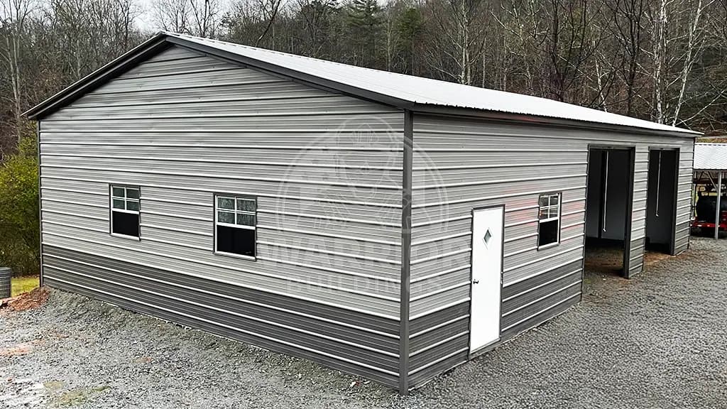 30x40x10 Two Car Side Entry Garage