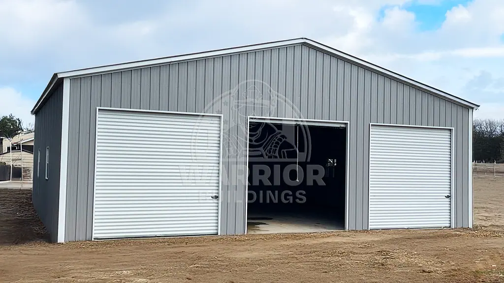30x40x10 Three Car Steel Garage
