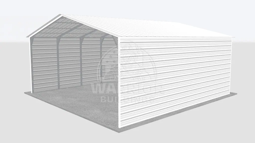 24x25x10 Two Car Carport