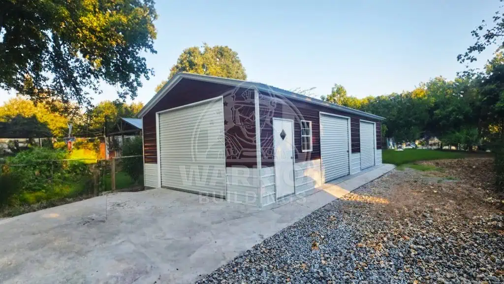 18x30x10 Two Car Side Entry Garage