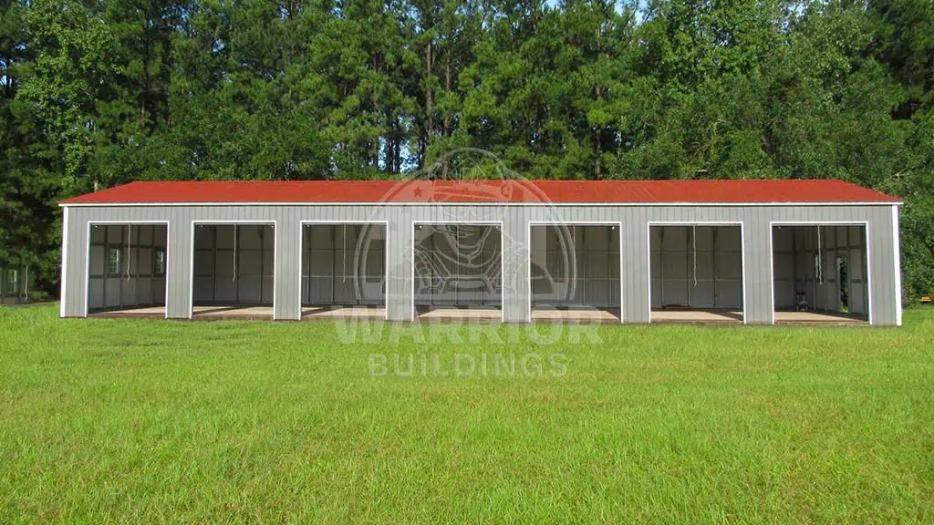32x80x12 Seven Car Garage