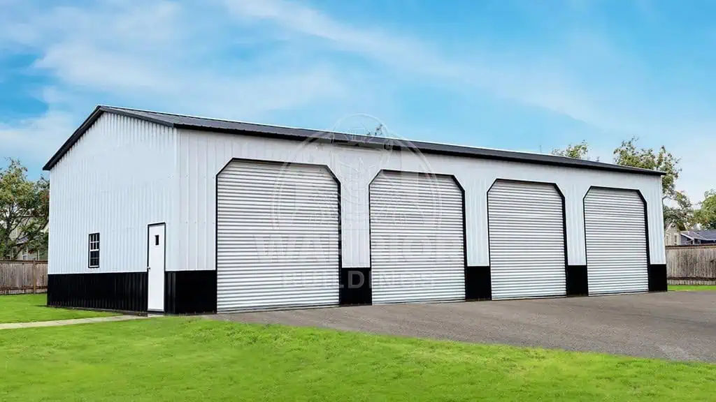 30x65x14 Four Car Side Entry Garage