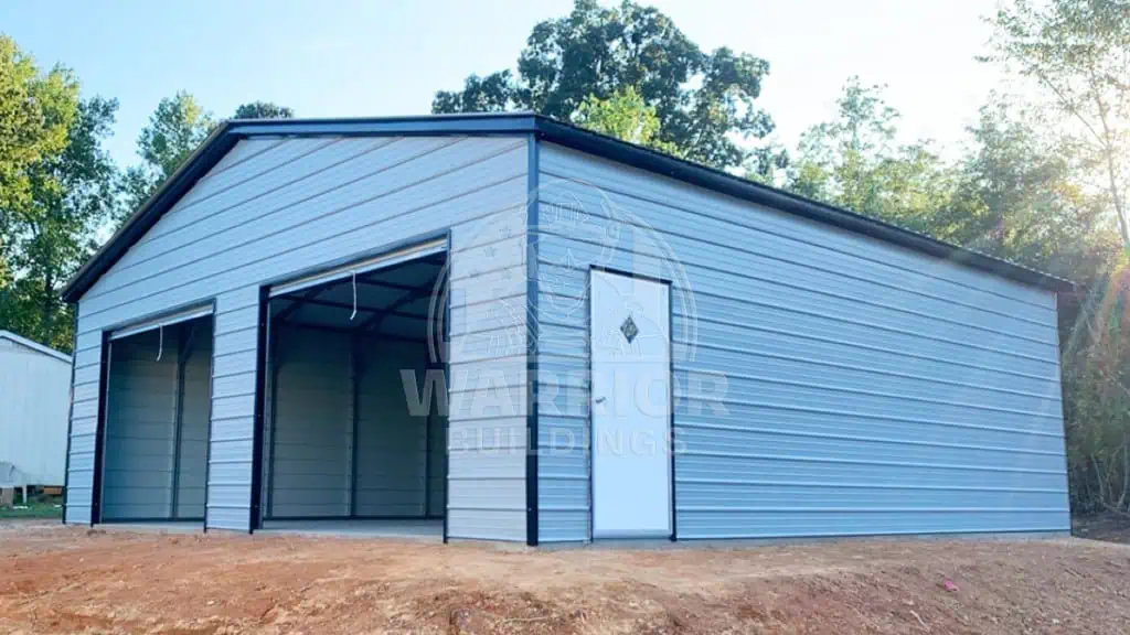 26x35x9 Triple Wide Metal Garage
