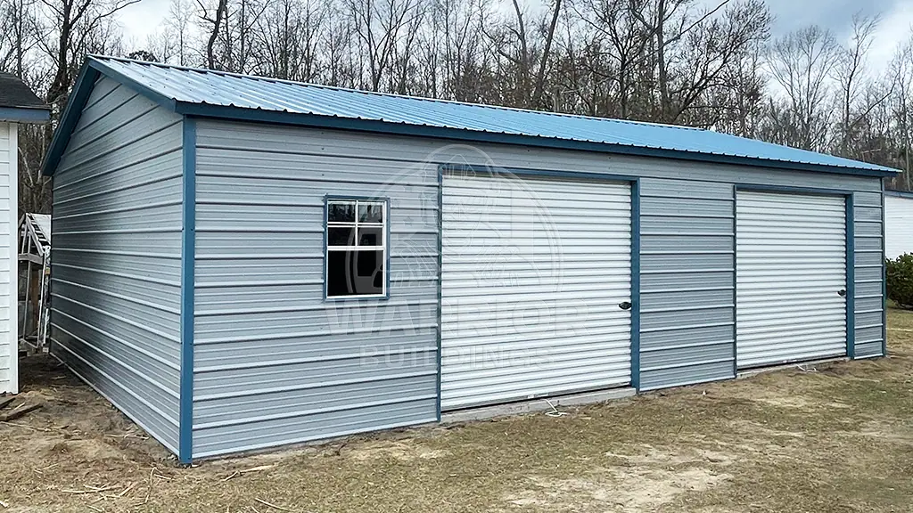 ☆American Garage Joe's Side Entry Two Car Garage 18x30x9 - Big Buildings Direct